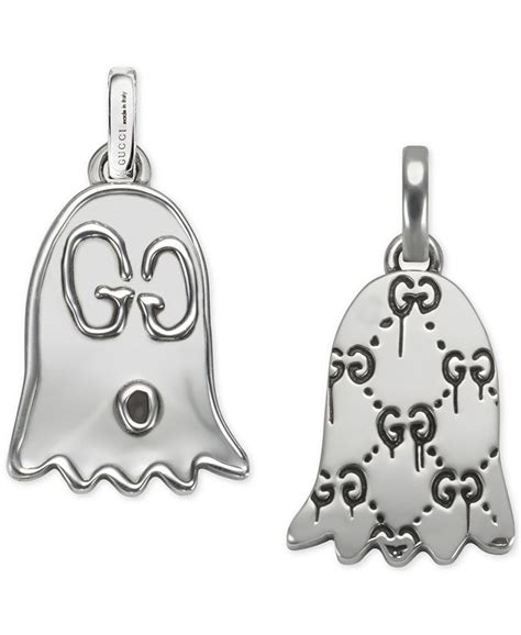 silver guccighost charm|gucci ghost charms.